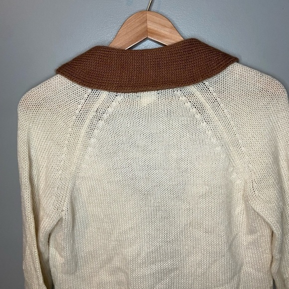 J. Crew Wool Mohair Blend Beige Cardigan - Picture 7 of 10